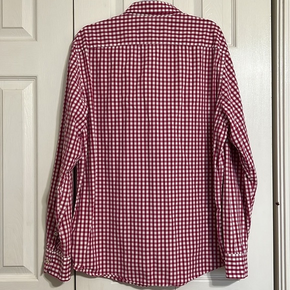 American Eagle Outfitters Vintage Fit Mens XL Plaid Pink/White Button Down - Picture 5 of 7